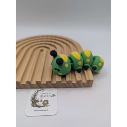 Figurine Articulée Chenille "Louna" Aimantée Yeux Smile | mavanya.ch