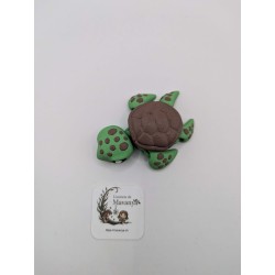 Figurine Articulée Tortue "Tito" Vert et Marron | mavanya.ch