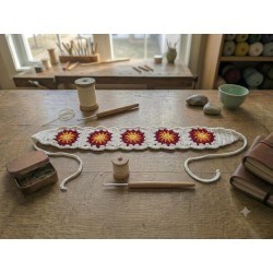 Headband Fleuri en Coton "Fleur d'Épices" | mavanya.ch