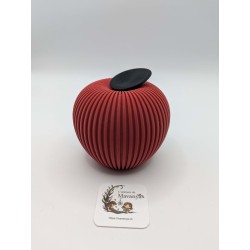 Pomme Texturée avec Feuille | mavanya.ch