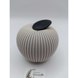 Pomme Texturée avec Feuille | mavanya.ch