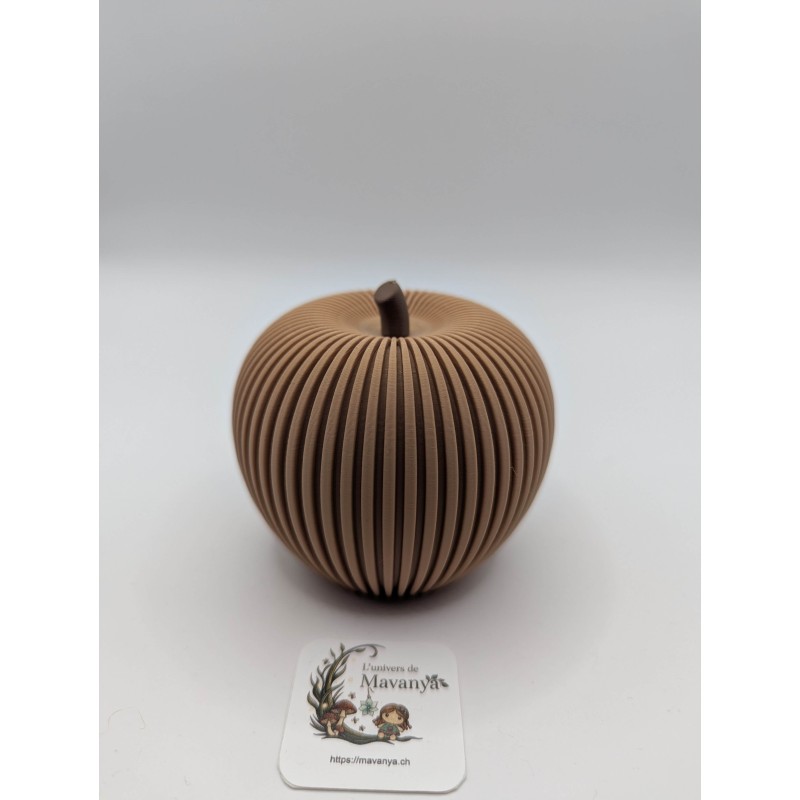 Pomme Texturée avec Tige | mavanya.ch