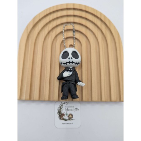 Jack Skellington "Costume Noir" Flexible (Porte-Clé / Aimant)